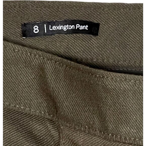 Talbots Women’s 8 Lexington Ponte Ankle Pants Olive Green - Picture 4 of 10